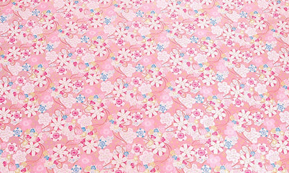 Tissu brocart de soie Sakura : 150 cm de large, rayonne à motifs floraux japonais
