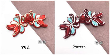 Handmade Butterfly Sewing Frog Closures: Satin Cheongsam Buttons