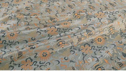 Chinese Totem Brocade Fabric: 58"W Rayon Sewing Material