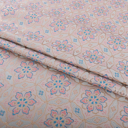 Floral Brocade Fabric: 59"W Dunhuang Baoxiang Style