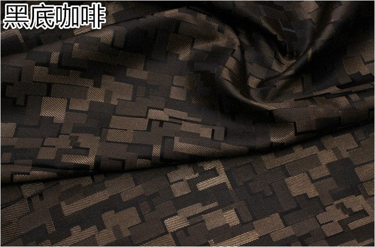 Handmade Silk Brocade Fabric: Fret Pattern Cheongsam Qipao Material