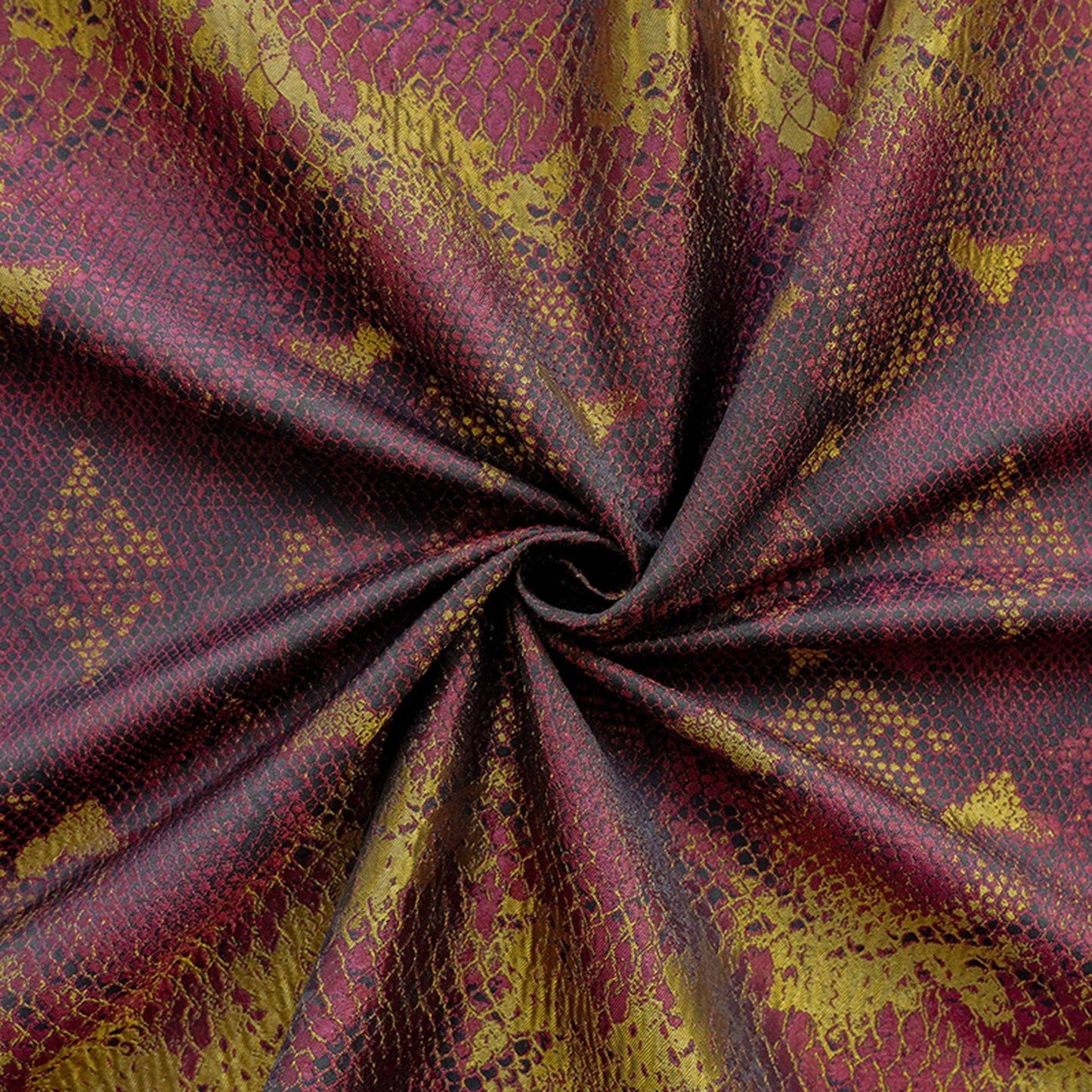 Tissu jacquard imitation peau de serpent : 60 pouces de large, tissu tissé tendance