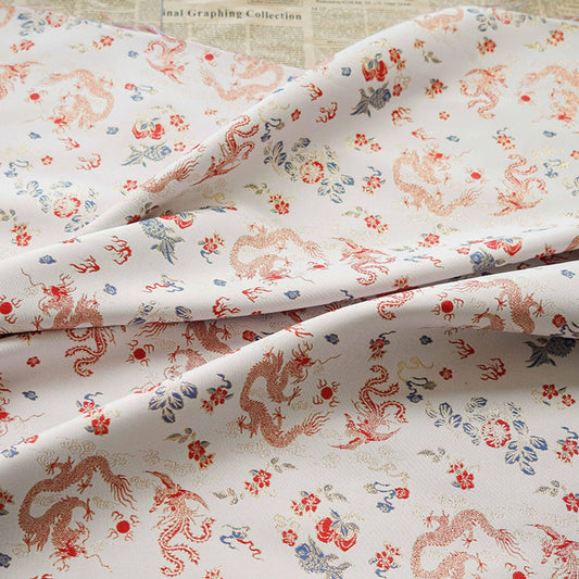 Tissu jacquard Dragon : revêtement en feuille gaufrée, costume, décoration (58 po de largeur)