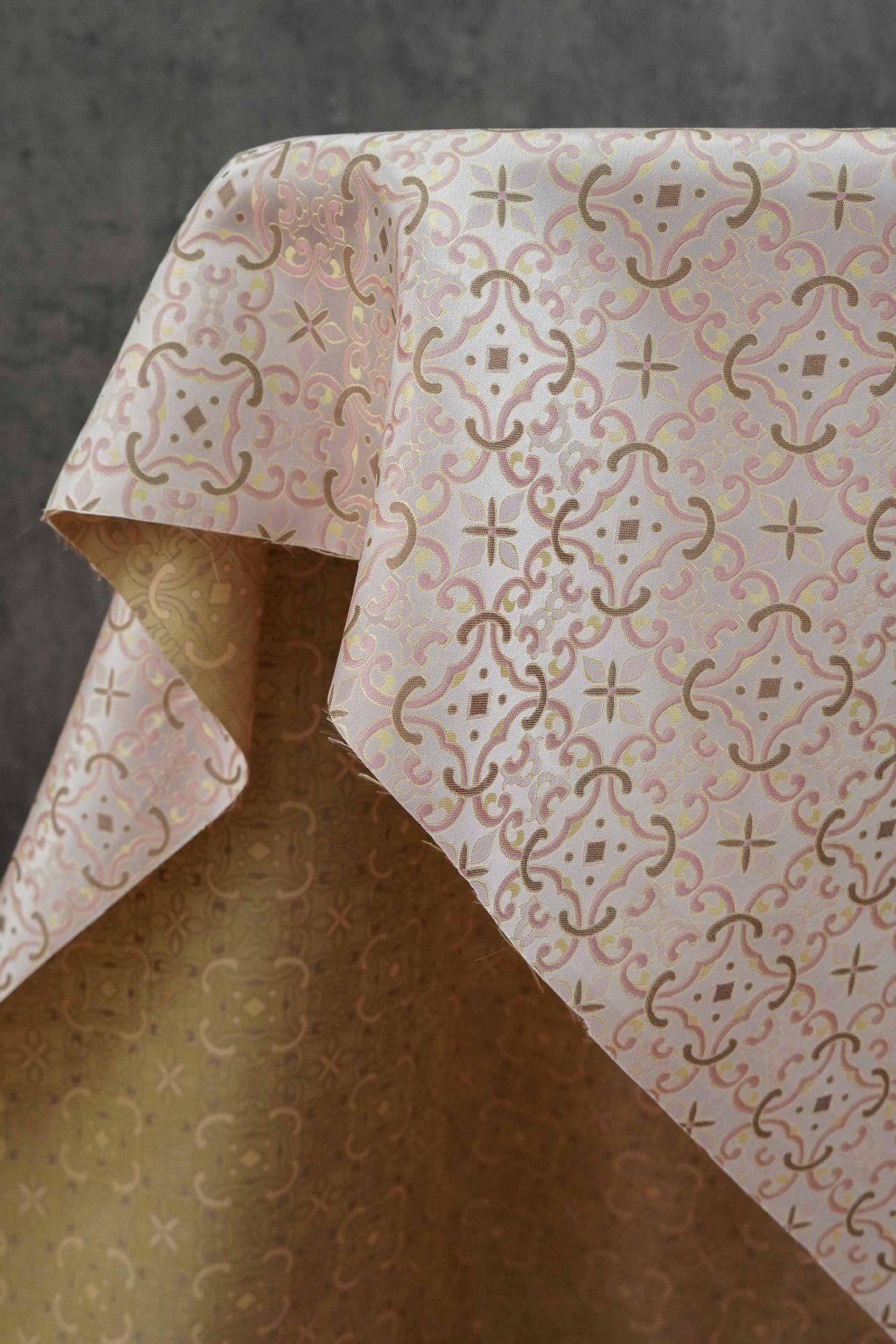 Zen Flower Brocade Fabric: Blue Purple Song Brocade, 58" Wide