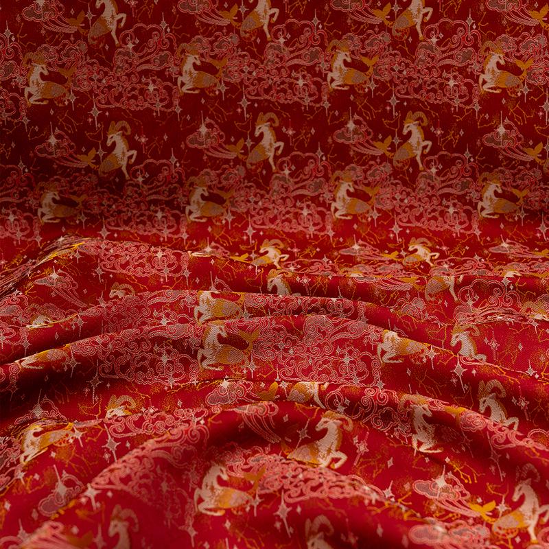 Tissu brocart chinois : mélange de rayonne de 150 cm de large pour cheongsam et décoration