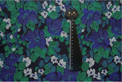 Floral Jacquard Fabric: 3D Embossed Reversible Woven Upholstery, Costume, Sewing (63"W By 1 yard)