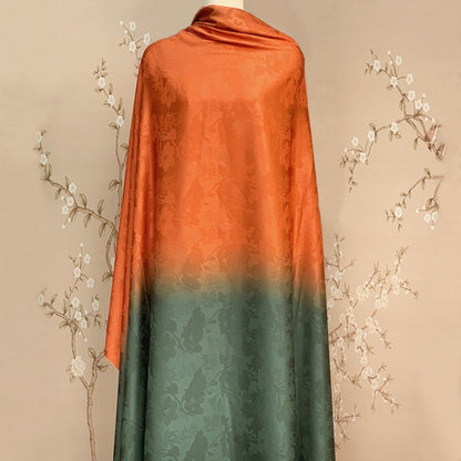 Tissu à imprimé floral dégradé : mélange de polyester et d’élasthanne, largeur 140 cm