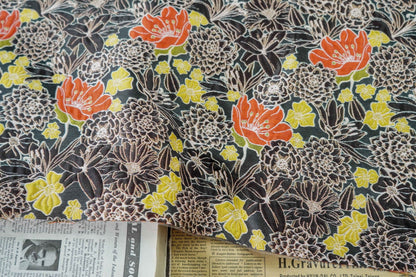 Tissu jacquard tissé à motif floral : rayonne polyester gaufrée en 3D, réversible