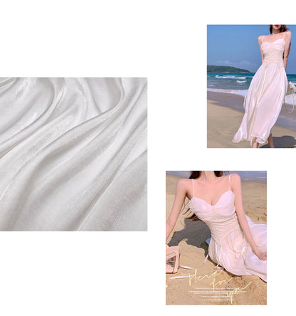 Gradient Mercerized Cotton Fabric: Shiny Satin Silky Material, 59" Wide, By The Meter