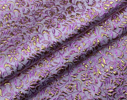 Metallic Paisley Brocade Fabric: Chinese Jacquard, 57" Wide
