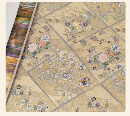 Nishijin Weaving Fabric: Japanese Style Silk Rayon Blend - 59"W - Poppylollipop
