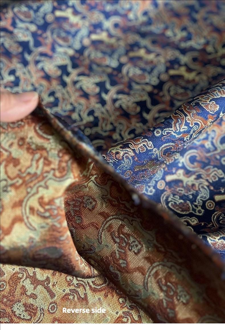 Tiger Brocade Fabric: Song Dynasty Style, Hanfu Clothing Material