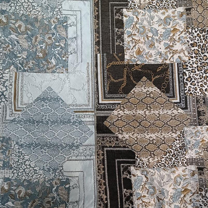 Animal Print Jacquard Fabric: 3D Texture Upholstery, 55" Wide By Meter