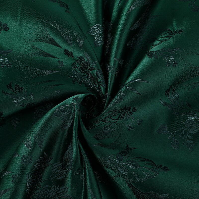 Chrysanthemum Brocade Fabric: 29.5" Wide Satin Silk Jacquard