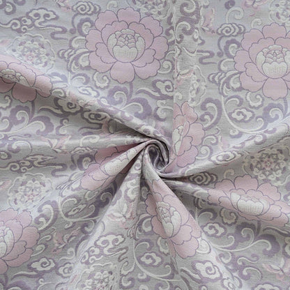 Jacquard Lotus & Butterfly Fabric: Autumn/Winter Vest Material, 59" Wide