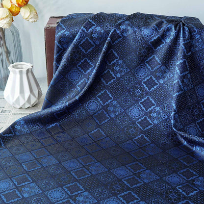Tissu brocart à motifs floraux géométriques | Jacquard Cheongsam, 165 cm de large