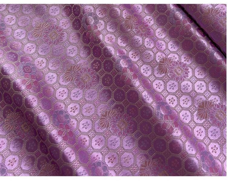 Nishijin Ori Brocade Fabric: Japanese Wedding Silk, 29" Wide