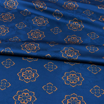 Tissu brocart jacquard pivoine : mélange de rayonne pour la confection de robes cheongsam, largeur 140 cm