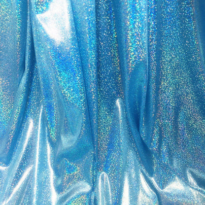 Glitter Mesh Fabric, 4-Way Stretch, Laser Knitted, 59" Wide