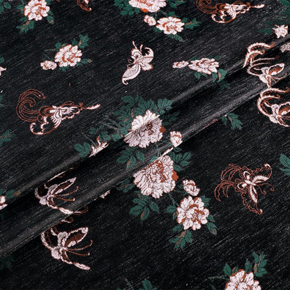 Floral Velvet Fabric: 59" Wide Upholstery & Sewing Material