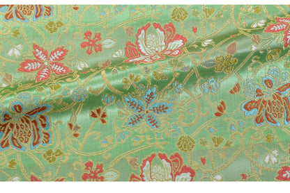 Lotus Silk Brocade Fabric: Traditional Cheongsam Sewing, 27.5"W
