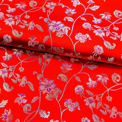 Floral Brocade Fabric: 45" Wide Rayon Nylon Blend