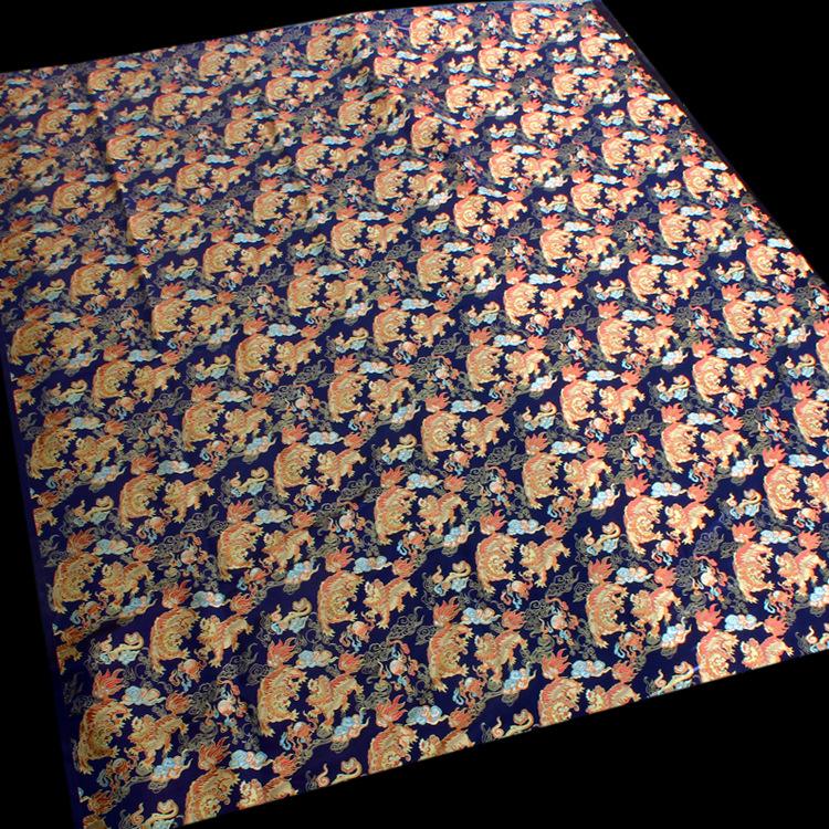 Lion Jacquard Brocade Fabric: Gold Threaded Apparel & Home Decor, 58"W