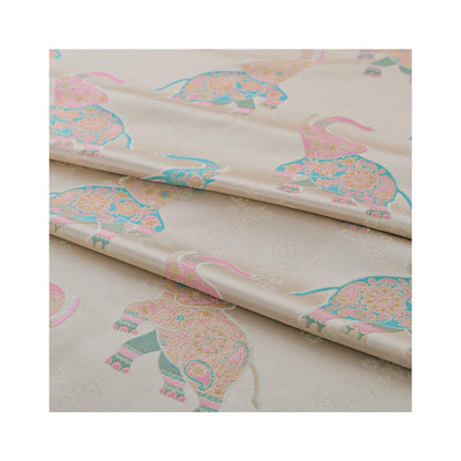Elephant Brocade Fabric: 59"W Rayon Blend, Sewing & Upholstery