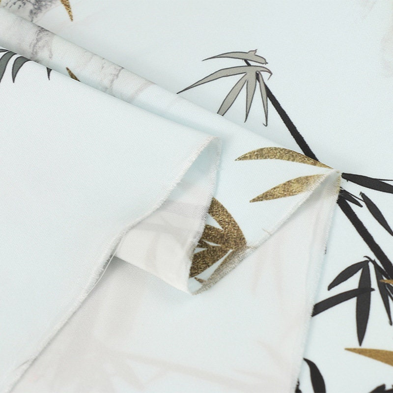 Double-Sided Satin Fabric: 59"W Digital Print for Sewing & Decor
