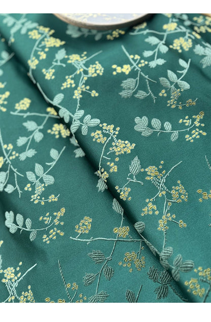 Grape Blossom Silk Brocade Fabric: 29.5"W Cheongsam Qipao Sewing