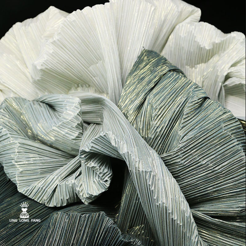 Pleated Crepe Fabric: 59"W Gradient Colors, DIY Costume & Decor