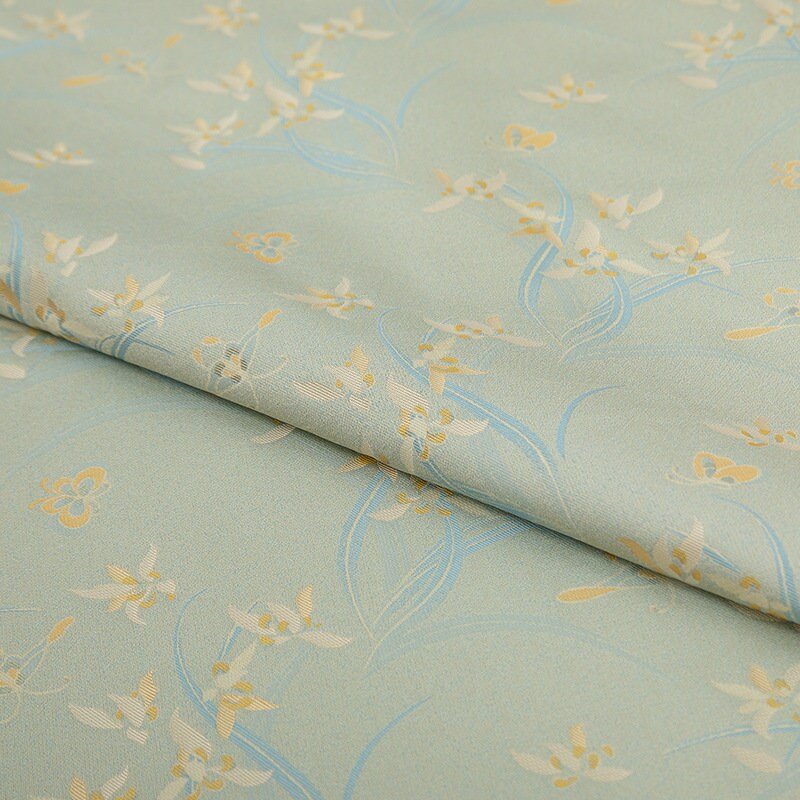 Orchid Rayon Silk Brocade Fabric: 55"W Cheongsam Sewing, Upholstery - By The Meter - Poppylollipop