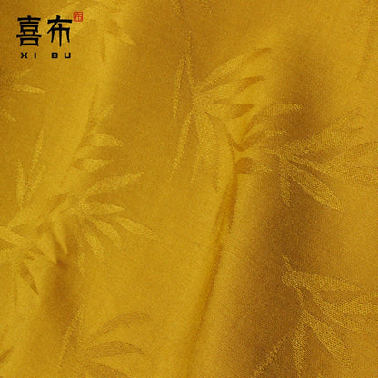 Bamboo Leaf Jacquard Cotton Fabric: Chinese Style Drapery, Upholstery & Sewing