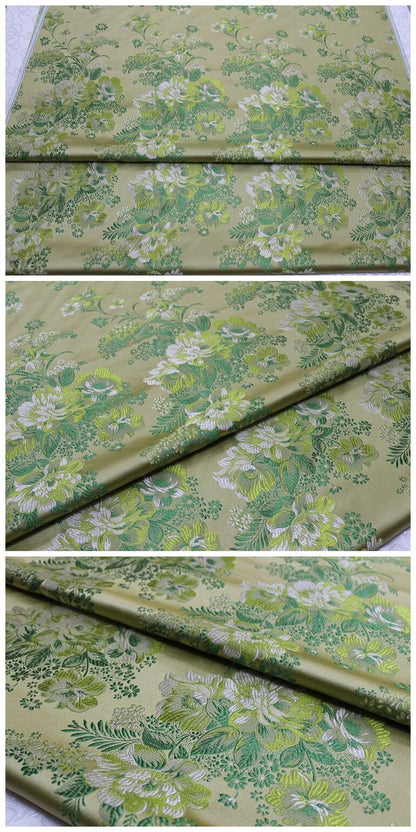 Tissu brocart chinois pivoine : Tissu pour kimono de cosplay Cheongsam Qipao