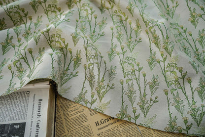 Tissu jacquard à motif floral : mélange de rayonne 3D, largeur 165 cm, vendu au mètre