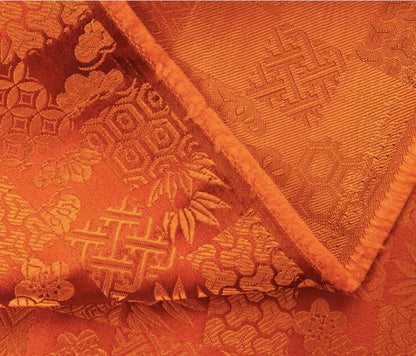 Nishijin Ori Jacquard Silk Brocade Fabric: Japanese Plaid, 59" Wide