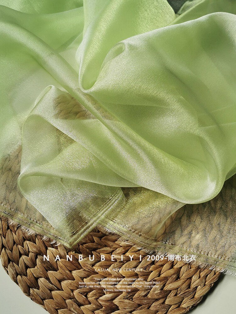 Tissu organza vert émeraude, tulle dégradé pour mariage, 150 cm de large