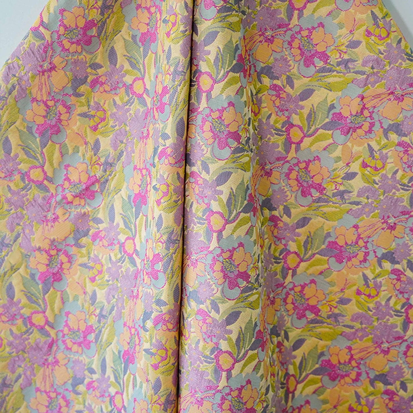 Floral Jacquard Fabric: 3D Texture Upholstery, Costume, Decor - 57"W