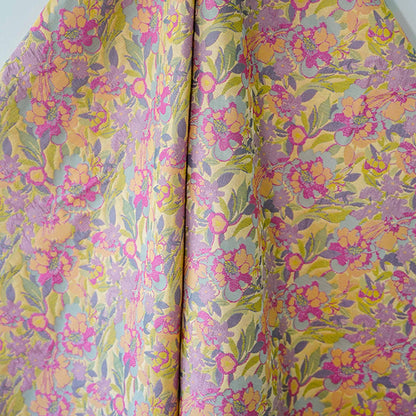 Floral Jacquard Fabric: 3D Texture Upholstery, Costume, Decor - 57"W