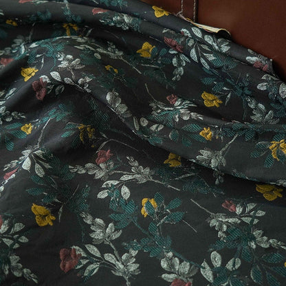 Floral Jacquard Woven Fabric: Reversible Embossed Upholstery, 57"W