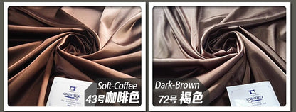 Tissu satin de soie : 53 couleurs, 150 cm de large, tissu de luxe pour robes