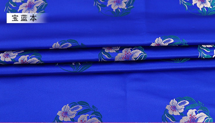 Jacquard Silk Brocade Fabric: Chinese Mongolian Robe Decor
