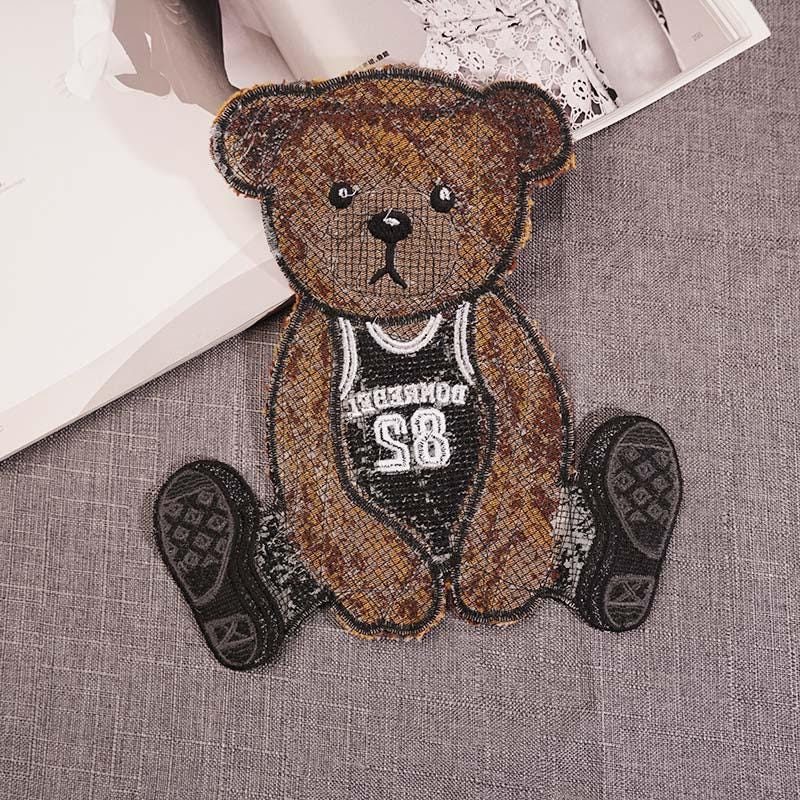 Teddy Bear Embroidered Patch: DIY Clothing Decor