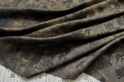 Embossed Floral Jacquard Brocade Fabric | Vintage Damask, 63"W
