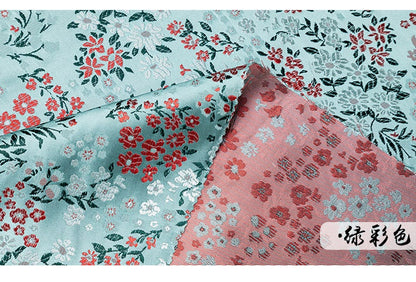 Cherry Blossom Jacquard Brocade Fabric: 45��� Wide Silk Rayon