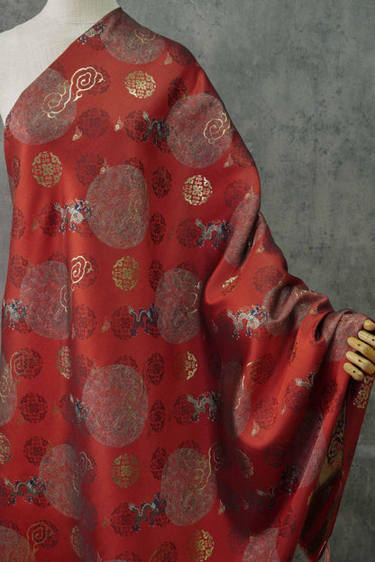 Dragon Silk Brocade Fabric: Emperor Robe Cheongsam Sewing Material