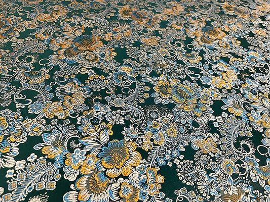 Tissu brocart de soie à motif pivoine : 75 cm de large (29,5 po) – Ameublement et costumes