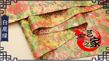 Tissu brocart pour peinture à l'huile : matériau de couture pour ameublement chinois de 89 cm de large