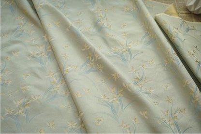 Floral Jacquard Woven Fabric: Reversible Embossed Upholstery, 59"W