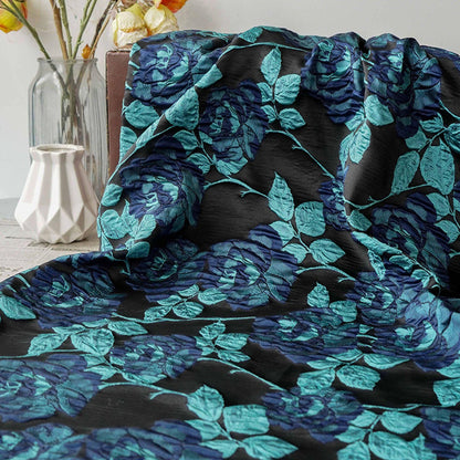 Embossed Rose Jacquard Fabric ��" Fashion Gown & Coat Material